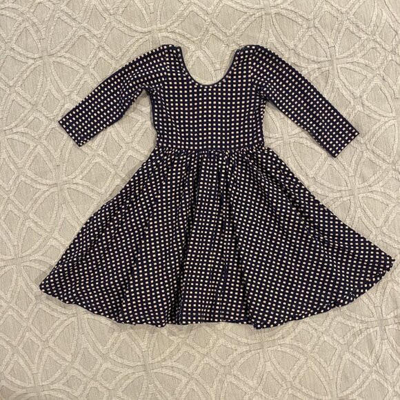 Alice + Ames Sz 4 Navy Square Ballet Dress - Picture 2 of 5